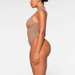 SEAMLESS SCULPT HIGH NECK THONG BODYSUIT | SIENNA -SWIMwear Sale Store SKIMS SHAPEWEAR BD THG 2905 IA SIE 0009 SD