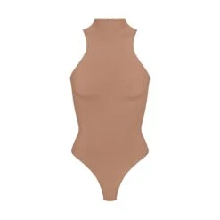 SEAMLESS SCULPT HIGH NECK THONG BODYSUIT | SIENNA