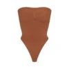 SEAMLESS SCULPT STRAPLESS THONG BODYSUIT | BRONZE -SWIMwear Sale Store SKIMS SHAPEWEAR BD THG 2913 BRZ