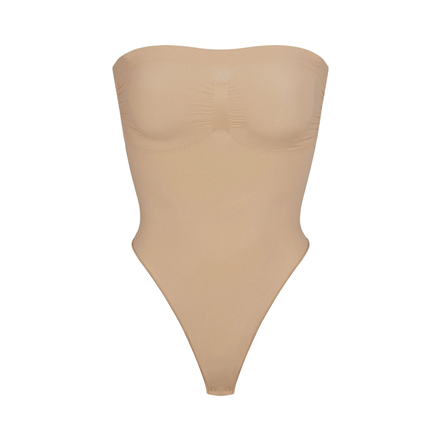 SEAMLESS SCULPT STRAPLESS THONG BODYSUIT | CLAY 3 SEAMLESS SCULPT STRAPLESS THONG BODYSUIT | CLAY