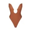 DEEP PLUNGE SHAPEWEAR BODYSUIT | BRONZE -SWIMwear Sale Store SKIMS SHAPEWEAR BD THG 2959 BRZ