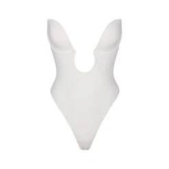 DEEP PLUNGE SHAPEWEAR BODYSUIT | MARBLE