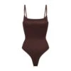 BARELY THERE SCOOP BODYSUIT | COCOA -SWIMwear Sale Store SKIMS SHAPEWEAR BD THG 3141 COA