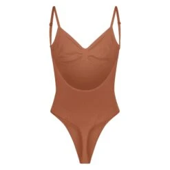 SEAMLESS SCULPT LOW BACK THONG BODYSUIT | BRONZE -SWIMwear Sale Store SKIMS SHAPEWEAR BD THG 3371 BRZ B