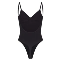 SEAMLESS SCULPT LOW BACK THONG BODYSUIT | ONYX -SWIMwear Sale Store SKIMS SHAPEWEAR BD THG 3371 ONX B