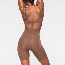 SEAMLESS SCULPT MID THIGH SHORT | JASPER -SWIMwear Sale Store SKIMS SHAPEWEAR BO SHO 3363 IB JSP 0028 BK