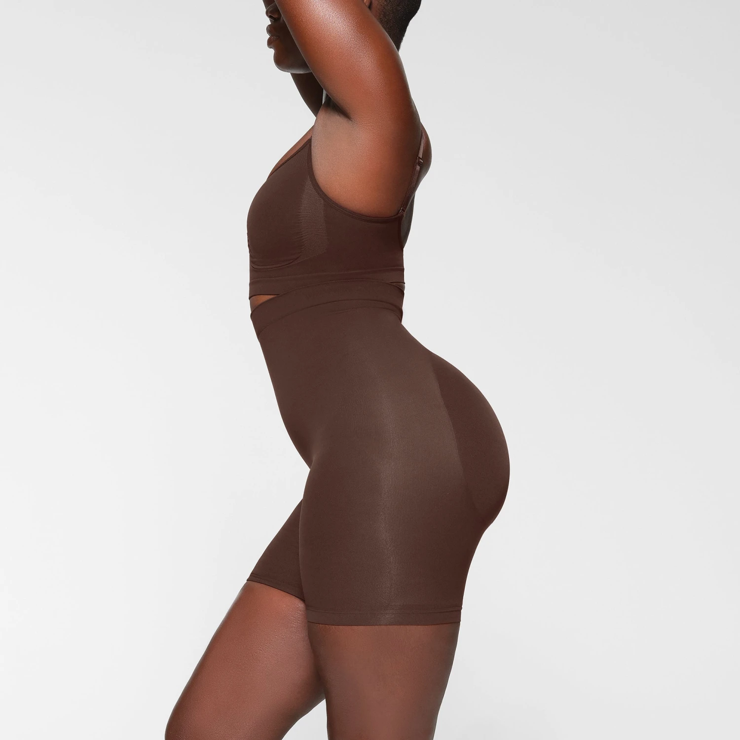 SEAMLESS SCULPT MID THIGH SHORT | ESPRESSO 5 SEAMLESS SCULPT MID THIGH SHORT | ESPRESSO - Image 3