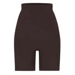 SEAMLESS SCULPT HIGH-WAISTED ABOVE THE KNEE SHORT | ESPRESSO