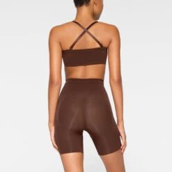 SEAMLESS SCULPT BANDEAU | COCOA -SWIMwear Sale Store SKIMS SHAPEWEAR BR BAN 2895 JA COA 0018 BK