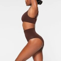 SEAMLESS SCULPT SCOOP NECK BRALETTE | COCOA -SWIMwear Sale Store SKIMS SHAPEWEAR BR SCP 3357 IB COA 0017 SD