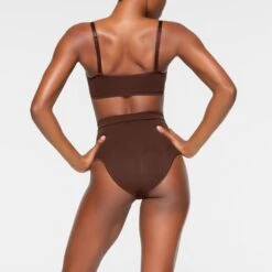 SEAMLESS SCULPT SCOOP NECK BRALETTE | COCOA -SWIMwear Sale Store SKIMS SHAPEWEAR BR SCP 3357 IB COA 0025 BK