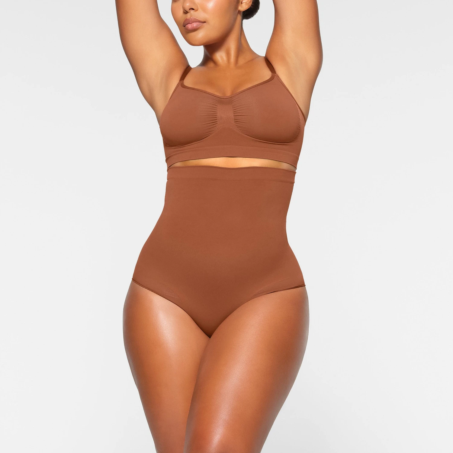 SEAMLESS SCULPT HIGH-WAISTED BRIEF | BRONZE 4 SEAMLESS SCULPT HIGH-WAISTED BRIEF | BRONZE - Image 2