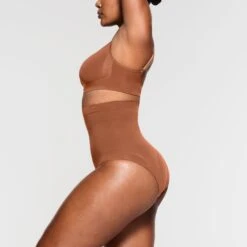 CORE CONTROL HIGH-WAISTED BRIEF | BRONZE -SWIMwear Sale Store SKIMS SHAPEWEAR PN BRF 3378 NA BRZ 011