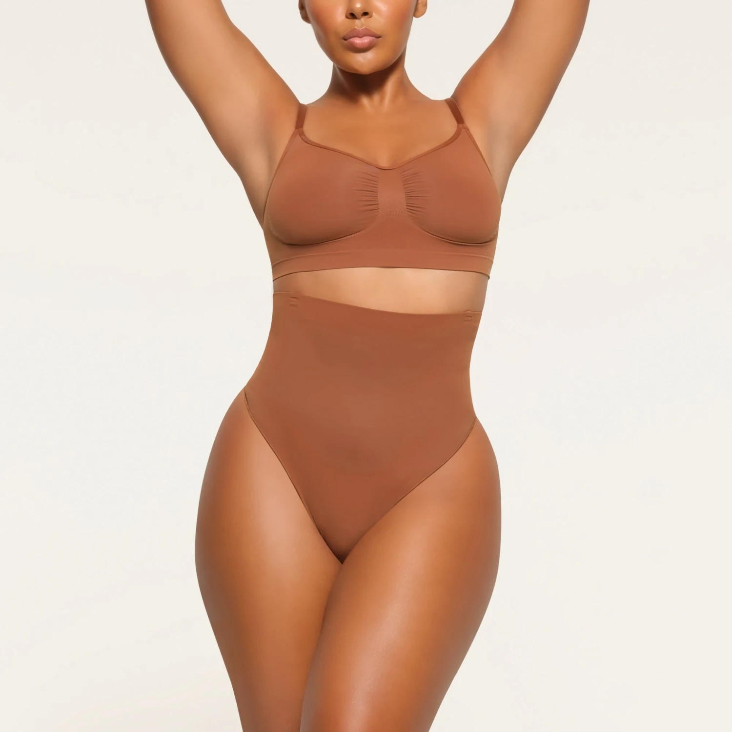 CORE CONTROL HIGH-WAISTED THONG | BRONZE 4 CORE CONTROL HIGH-WAISTED THONG | BRONZE - Image 2