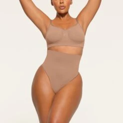 CORE CONTROL HIGH-WAISTED THONG | SIENNA -SWIMwear Sale Store SKIMS SHAPEWEAR PN THG 3377 QA SIE 0003