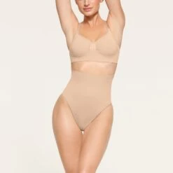 CORE CONTROL HIGH-WAISTED THONG | MICA -SWIMwear Sale Store SKIMS SHAPEWEAR PN THG 3377 QC MCA 0004