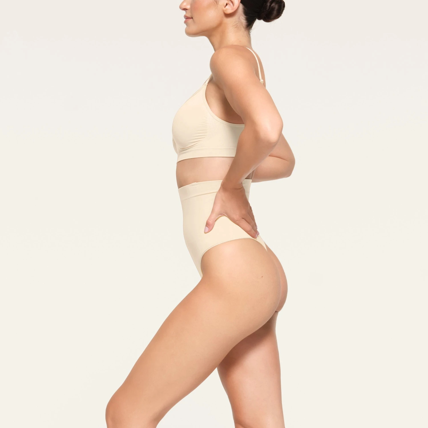 CORE CONTROL HIGH-WAISTED THONG | SAND 5 CORE CONTROL HIGH-WAISTED THONG | SAND - Image 3