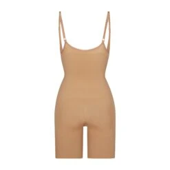 BUTT ENHANCING OPEN BUST BODYSUIT | OCHRE -SWIMwear Sale Store SKIMS SHAPEWEAR SH BDY 2168 OCH B