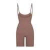 BUTT ENHANCING OPEN BUST BODYSUIT | UMBER 1 BUTT ENHANCING OPEN BUST BODYSUIT | UMBER -SWIMwear Sale Store SKIMS SHAPEWEAR SH BDY 2168 UMB F