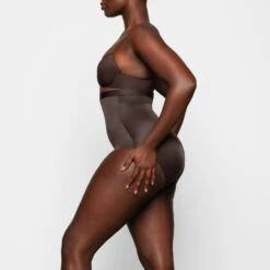 BARELY THERE HIGH-WAISTED BRIEF | ESPRESSO -SWIMwear Sale Store SKIMS SHAPEWEAR SH HWB 0534 ZA ESP 0009