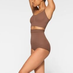 EVERYDAY SCULPT HIGH-WAISTED BRIEF | JASPER -SWIMwear Sale Store SKIMS SHAPEWEAR SH HWB 2151 JA JSP 0013 SD