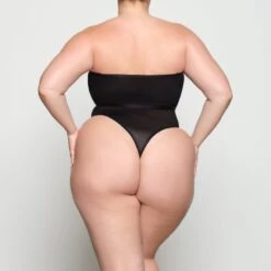 SHEER SCULPT HIGH-WAISTED THONG | ONYX -SWIMwear Sale Store SKIMS SHAPEWEAR SH HWT 0251 YC ONX 0031
