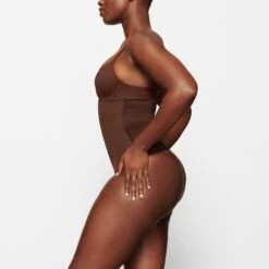 BARELY THERE HIGH-WAISTED THONG | COCOA -SWIMwear Sale Store SKIMS SHAPEWEAR SH HWT 0532 NA COA SD