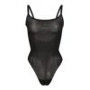 SHEER SCULPT THONG BODYSUIT | ONYX -SWIMwear Sale Store SKIMS SHAPEWEAR SH LBT 0248 ONX FL