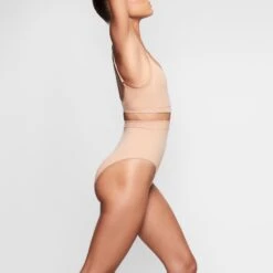 SEAMLESS SCULPT MID WAIST BRIEF | OCHRE -SWIMwear Sale Store SKIMS SHAPEWEAR SH MWB 0101 OCH B SD 90e1fcde 5c79 40db 9e0c 70107c8ee004