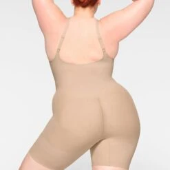 EVERYDAY SCULPT MID THIGH BODYSUIT | MICA -SWIMwear Sale Store SKIMS SHAPEWEAR SH ONE 2154 JB MCA 0016 BK