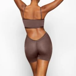 SHEER SCULPT LOW BACK SHORT | COCOA -SWIMwear Sale Store SKIMS SHAPEWEAR SH SHO 0299 YC COA 0019