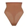 SHEER SCULPT HIGH-WAISTED THONG | BRONZE -SWIMwear Sale Store SKIMS SHEERSCULPT 0251 BRZ