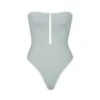 ZIP-UP SWIM STRAPLESS ONE PIECE | PACIFIC -SWIMwear Sale Store SKIMS SPORTY SWIM OP BRF 3025 PAC1
