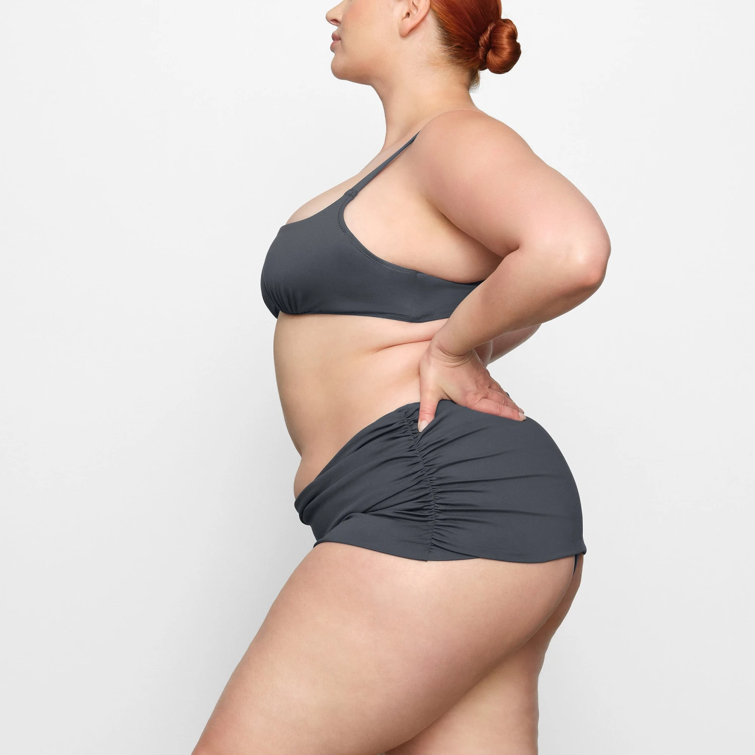 SHAPING SWIM FOLD OVER BIKINI BOTTOM | GUNMETAL 5 SHAPING SWIM FOLD OVER BIKINI BOTTOM | GUNMETAL - Image 3