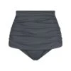SHAPING SWIM RUCHED HIGH-WAISTED BOTTOM | GUNMETAL -SWIMwear Sale Store SKIMS SWIM BB BRF 2757 GUN