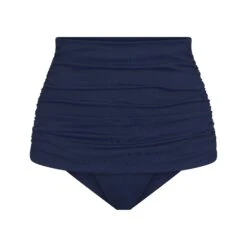 SHAPING SWIM RUCHED HIGH-WAISTED BOTTOM | MIDNIGHT