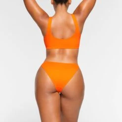 SWIM MID COVERAGE BOTTOMS | ORANGE -SWIMwear Sale Store SKIMS SWIM BB BRF 3960 OA ORG 0016 BK