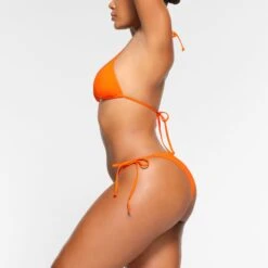 SWIM LOW RISE TIE BOTTOMS | ORANGE -SWIMwear Sale Store SKIMS SWIM BB CKY 3574 OA ORG 0011 SD
