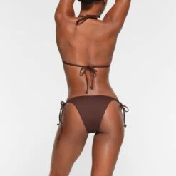 SWIM LOW RISE TIE BOTTOMS | COCOA -SWIMwear Sale Store SKIMS SWIM BB CKY 3574 OB COA 0018 BK