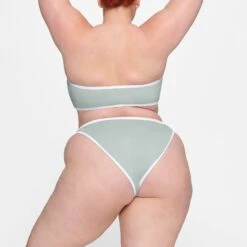 ZIP-UP SWIM DIPPED TANGA BOTTOM | PACIFIC -SWIMwear Sale Store SKIMS SWIM BB TNG 3022 HC PAC 0016 BK