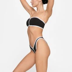ZIP-UP SWIM DIPPED TANGA BOTTOM | ONYX -SWIMwear Sale Store SKIMS SWIM BB TNG 3022 HD ONX 0010 SD