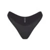 RUBBERIZED SCUBA SWIM TANGA BIKINI BOTTOM | ONYX