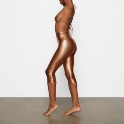 METALLIC SWIM V-WAIST PANT | PENNY -SWIMwear Sale Store SKIMS SWIM BO PNT 2806 DB PNY 0029