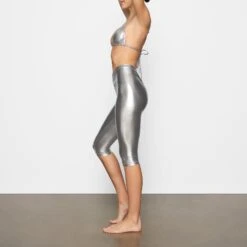 METALLIC SWIM V-WAIST PANT | NICKEL -SWIMwear Sale Store SKIMS SWIM BO PNT 2806 DD NIC 0058