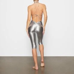 METALLIC SWIM V-WAIST PANT | NICKEL -SWIMwear Sale Store SKIMS SWIM BO PNT 2806 DD NIC 0068