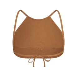 SWIM HIGH NECK TOP | ALMOND -SWIMwear Sale Store SKIMS SWIM BT HNK 2787 ALM B