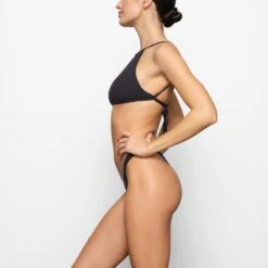 SWIM HIGH NECK TOP | ONYX -SWIMwear Sale Store SKIMS SWIM BT HNK 2787 CD ONX 0007 SD