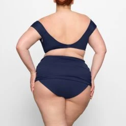 SHAPING SWIM OFF THE SHOULDER BIKINI TOP | MIDNIGHT -SWIMwear Sale Store SKIMS SWIM BT PLG 2788 FC MDN 0050 BK x2 ebeec921 10f4 42cd a813 030e4719e41b