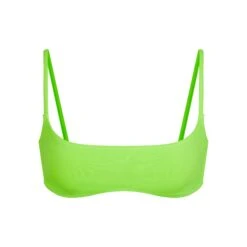 SWIM MICRO SCOOP BIKINI TOP | NEON GREEN