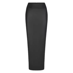 FAUX LEATHER SWIM SKIRT | ONYX